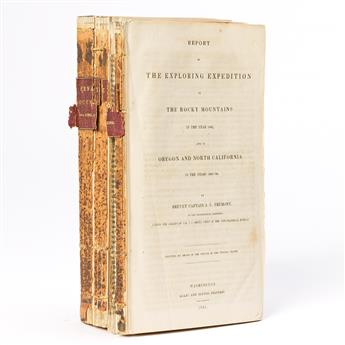 (WEST.) John C. Frémont. Report of the Exploring Expedition to the Rocky Mountains . . . and to Oregon and North California.